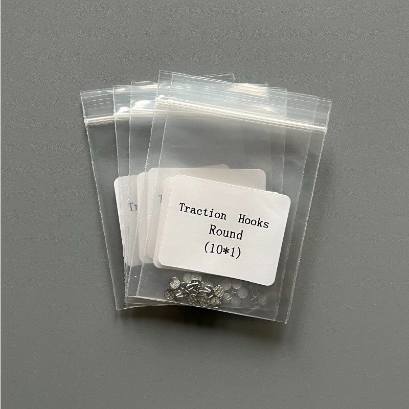 50 Pcs Dental Orthodontic Caplin Hook Traction Hook 3mm Diameter Round Bondable