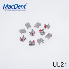 10Pcs MacDent Dental Orthodontic Metal Brackets Mesh Mini Roth 022 Hooks In Bulk