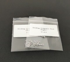 100 Pieces Dental Sliding Crimpable Hook Open Surgical Long Curved Left Right