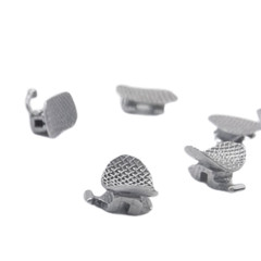 1 Set Dental Orthodontic Metal Lingual Brackets Brace Buccal Tubes 28pcs/set