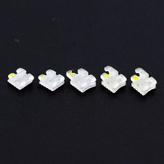 Elegan I Dental Orthodontic Ceramic Brackets Clear Braces Aesthetic Roth MBT 022