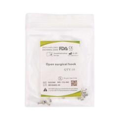 100pcs Dental Orthodontic Sliding Crimpable Hook Open Surgical Hooks Long/Short