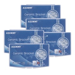 AZDENT Dental Orthodontic Ceramic Brackets Braces Roth/MBT.022 Hooks 3 4 5 FDA