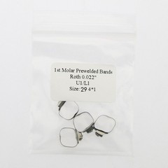 Dental Ortho Buccal Tube Roth 022 1st Molar Prewelded Bands U1/L1 29 – 43+
