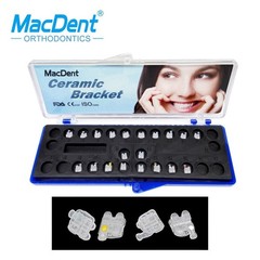 Elegan Dental Orthodontic Ceramic Brackets Clear Sapphire Aesthetic Roth MBT 022