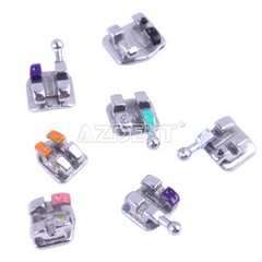 Dental Orthodontic Metal Brakets Braces Mini Roth MBT 018 022 345 Hooks AZDENT