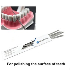 Dental Micro Stainless Steel Abrasive Strips Double-Sided Finishing Polishing