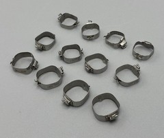 Dental Orthodontic 1st Molar Brace Plain Molar Bands Stainless Ring Sizes 29-44+