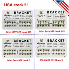 10Bags Dental Orthodontic Brackets Braces Mini Standard Slot.022 No/3 /345 Hooks