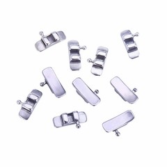 Dental Orthodontic Lingual Sheath Button Left/Right/No Hook Stainless Steel