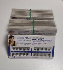 50 Sets Dental Orthodontic Metal Brackets MIM Monoblock Mini Roth 018 345 hooks