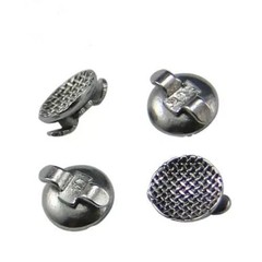30Pcs Dental Cleat Double Wing Ortho Bonding Round Lingual Button Mesh Base