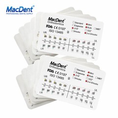 MacDent Dental Orthodontic Metal Brackets Braces Mini/Standard Roth/MBT 022/018
