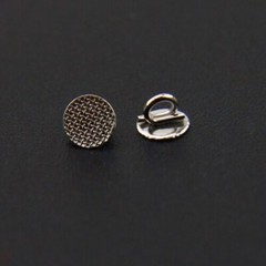 50 Pcs Dental Eyelets Round Direct Bonding Mesh Base Orthodontic Crimpable Hook