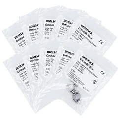 Dental orthodontic molar band with lingual sheath Roth 0.022 U3&L2 Conv 37+#