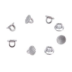 100 Pcs Dental Direct Bond Eyelet Round Base Lingual Button Integral Inblock