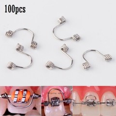 50/100pcs Dental Orthodontic Torquing Torque Spring Rectangular Wire Single
