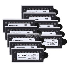AZDENT Dental Ortho MIM Braces Brackets Mini Roth MBT 018/022 Hooks 345 Metal