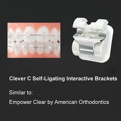 Dental Brackets Orthodontic Self Ligating Braces Metal Ceramic Roth MBT 022 345