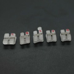 Dental Orthodontic Brackets Ceramic Metal Slot Braces MBT 022 3 w/h 3M Clarity
