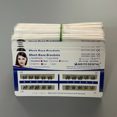 20 Sets Dental Orthodontic Metal Brackets Mini Roth 022 no hooks Mesh Base