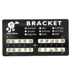 1 Pack Dental Orthodontic Black Board Mental Bracket Brace 20Pcs/Pack 8 Sizes
