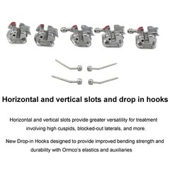Dental Damon Q Brackets Orthodontic Self-ligating Metal Roth MBT 022 345 Ormco