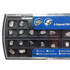 28pcs/set Dental Orthodontic Metal Lingual Brackets Brace Buccal Tubes