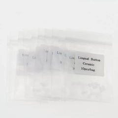 Dental Lingual Button Ceramic Clear Invisable Retainer Aligner Bondable Round