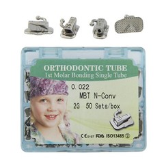 1000Pcs Dental Buccal Tubes Ortodoncia 1st 2nd Molar Mono Roth MBT 022 Non-Con