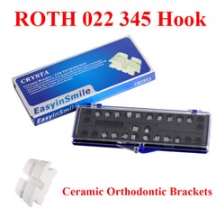 20Pcs/Kit Dental Orthodontic Ceramic Brackets Roth/MBT Orthodontia Brace Dentisy