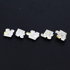 Elegan I Dental Orthodontic Ceramic Brackets Clear Braces Aesthetic Roth MBT 022