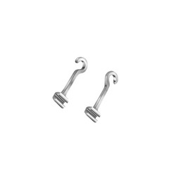 10pc Dental Orthodontic Crimpable Hooks Stops/Cross/Sliding/Left/Right Brackets