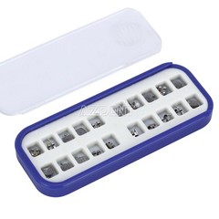 10X Dental MIM Orthodontic Bracket Brace Metal Mini MBT.022 Hooks 345 Laser Mark