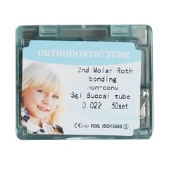 Dental Split Welding Orthodontic Bondable Buccal Tube 2nd Roth 022 Laser Mark