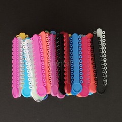 10 Packs Dental Ligature Ties Orthodontic Elastic Rubber Bands Mix Color