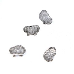 1-100Pack Dental Ortho 2nd molar Edgewise Bondable Bracket 022 no-hook 4pcs/pack