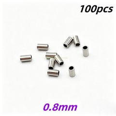 100 Dental Orthodontic Crimpable Hook Mini Stops tube Bracket Stopper 0.5/0.8mm