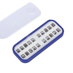 5 Box Dental Orthodontic Metal Bracket Mini Roth.022 with 3-4-5 Hooks Laser Mark