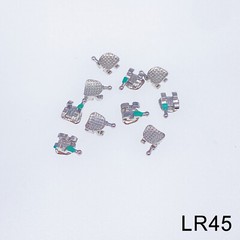 10Pcs MacDent Dental Orthodontic Metal Brackets Mesh Mini Roth 022 Hooks In Bulk