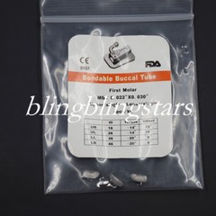 50 Kits Dental Orthodontic Bonding Buccal Tubes 1st/2nd Molar Roth/Edgewise/MBT