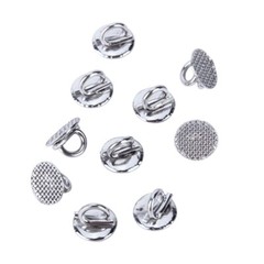 Dental Orthodontic Lingual Button Crimpable Mesh Base Hook Bondable Button Chain