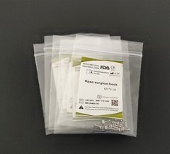 10-100Pcs Crimpable Hook Dental Orthodontics Sliding Open Surgical Long Type