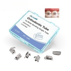 80Pcs Dental Orthodontic Buccal Tube 2nd Molar Roth / MBT 0.018 Non-Convertible