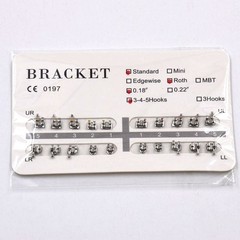 Dental Orthodontic Brackets Braces Mini Standard Roth Edgewise MBT 018 022 Hook