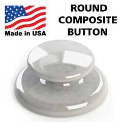 Dental Orthodontic Composite Ceramic Lingual Button Bondable Round Base – 10 PCS
