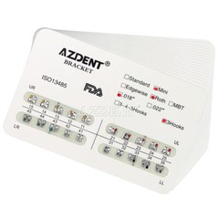 20 X Dental Ortho Brackets Mini/Standard Roth/MBT 022/018 Hooks 3/345 Split Weld