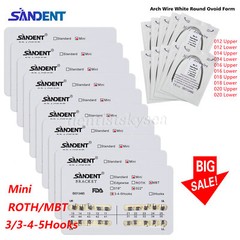 10Packs Dental Orthodontics Brackets Braces /Supper Elastic Niti Round Arch Wire