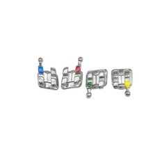Dental Orthodontic Monoblock Bracket Braces Mini Roth/MBT 018/022 Hooks 3-4-5