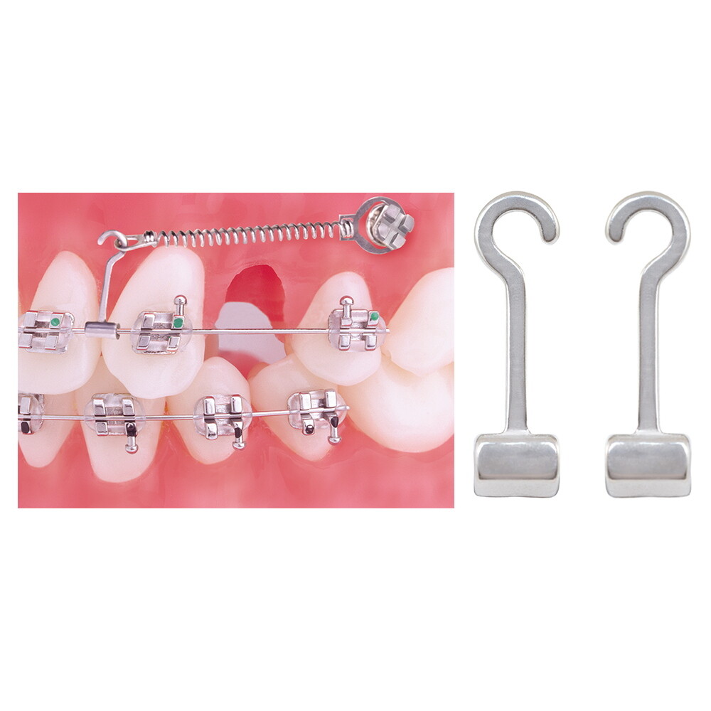 J&J Ortho Orthodontic Crimpable Split Curved Archwire Power Hook